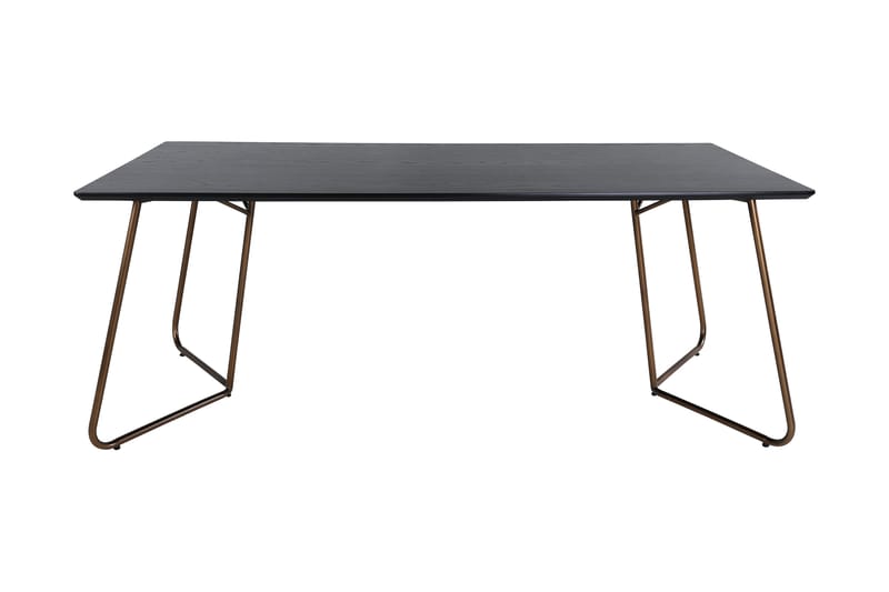 Petra Spisebord 190 cm - Sort/Kobber - Møbler - Bord - Spisebord & kjøkkenbord