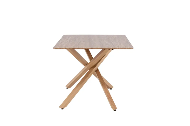 Piazza Rektangulært Spisebord 180 cm med Tre- og Eikeutseende - Brun - Møbler - Bord - Spisebord & kjøkkenbord