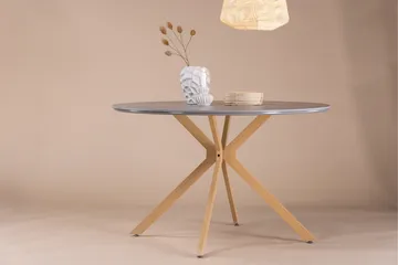 Piazza Rundt Spisebord 120 cm - Grå - Møbler - Bord - Spisebord & kjøkkenbord