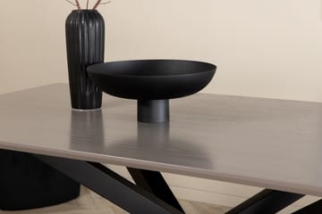 Piazza Spisebord 190 cm - Grå/Sort - Møbler - Bord - Spisebord & kjøkkenbord