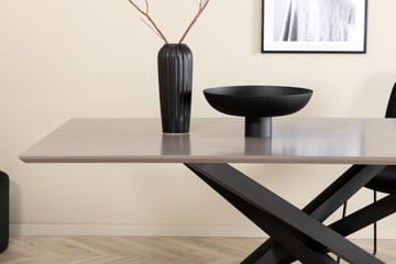 Piazza Spisebord 190 cm - Grå/Sort - Møbler - Bord - Spisebord & kjøkkenbord