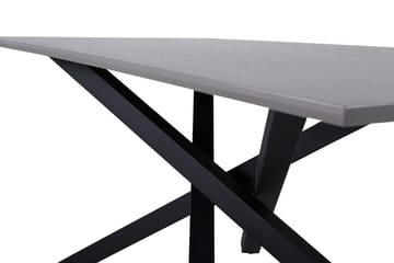 Piazza Spisebord 190 cm - Grå/Sort - Møbler - Bord - Spisebord & kjøkkenbord