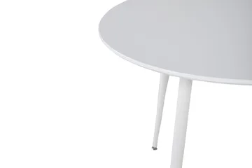 Plaza Lite Rundt Spisebord 100 cm i Malt Tre - Hvit - Møbler - Bord - Spisebord & kjøkkenbord