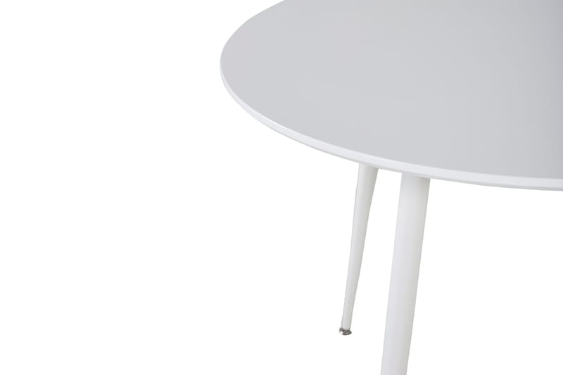 Plaza Lite Rundt Spisebord 100 cm i Malt Tre - Hvit - Møbler - Bord - Spisebord & kjøkkenbord