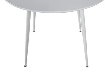 Plaza Lite Rundt Spisebord 100 cm i Malt Tre - Hvit - Møbler - Bord - Spisebord & kjøkkenbord