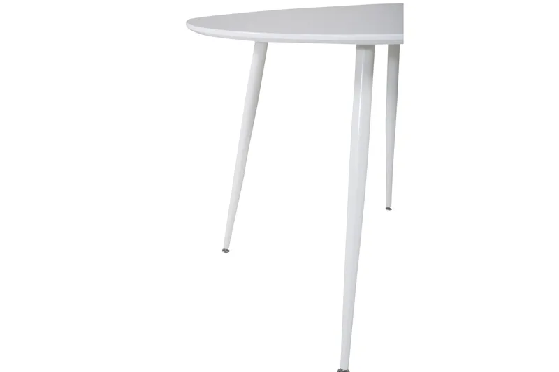 Plaza Lite Rundt Spisebord 100 cm i Malt Tre - Hvit - Møbler - Bord - Spisebord & kjøkkenbord