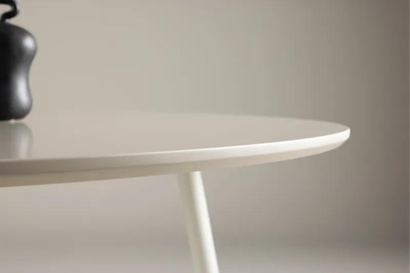 Plaza Rundt Spisebord 120 cm med Metalllook - Beige - Møbler - Bord - Spisebord & kjøkkenbord