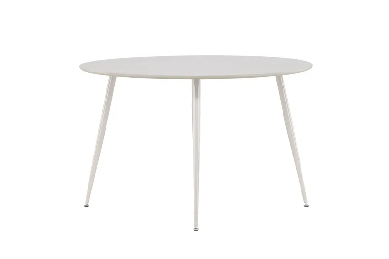 Plaza Rundt Spisebord 120 cm med Metalllook, Beige