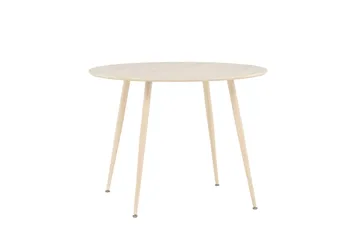 Plaza Spisebord 100 cm - Whitewash - Møbler - Bord - Spisebord & kjøkkenbord