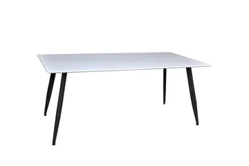 Polar Rektangulært Spisebord 180 cm i Tre med Metallutseende - Hvit - Møbler - Bord - Spisebord & kjøkkenbord