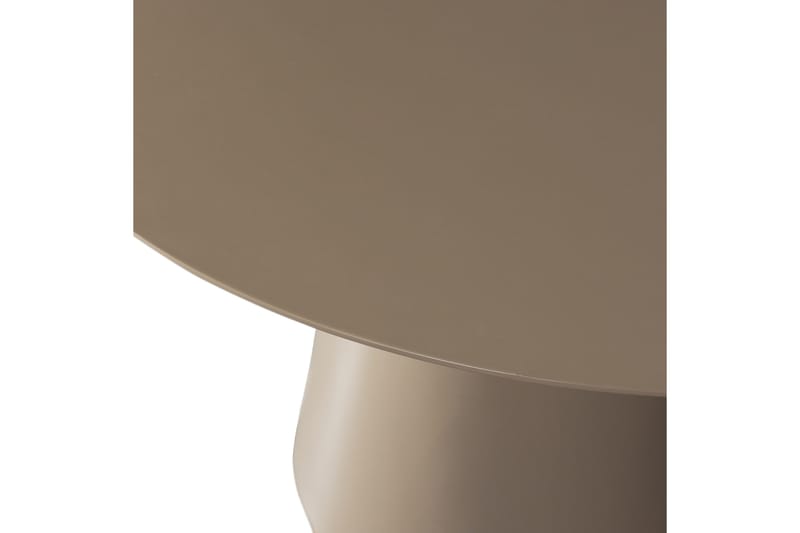 Prinka Rundt Spisebord 120 cm med Metalllook - Beige - Møbler - Bord - Spisebord & kjøkkenbord