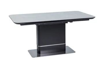 Psyri Forlengningsbart Spisebord 160 cm - Keramikk/Grå/Svart - Møbler - Bord - Spisebord & kjøkkenbord