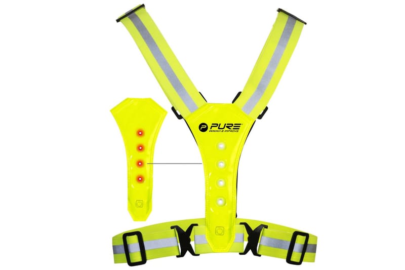 Pure2Improve Reflekterende LED løpevest gul - - Spisebord & kjøkkenbord Pure2Improve Reflekterende LED løpevest gul - - Spisebord & kjøkkenbord