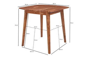 Raengel Spisebord 80 cm - Brun - Møbler - Bord - Spisebord & kjøkkenbord
