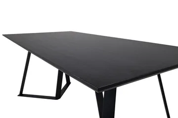 Rajadell Rektangulært Spisebord 180 cm med Mørkt Tre- og Metallutseende - Svart - Møbler - Bord - Spisebord & kjøkkenbord