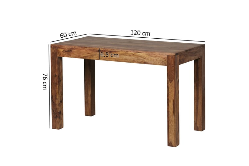 Ranveer Rektangulært Spisebord 120 cm i Tre med Valnøttutseende - Brun - Møbler - Bord - Spisebord & kjøkkenbord