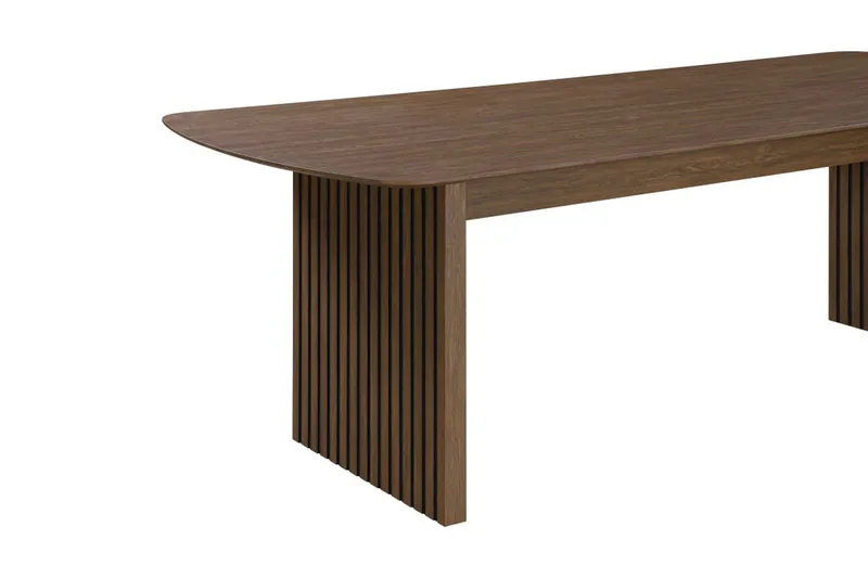 Richeto Spisebord Røkt Eik 180 cm - Brun / Ribbet - Møbler - Bord - Spisebord & kjøkkenbord