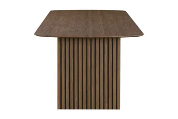 Richeto Spisebord Røkt Eik 210 cm - Brun / Ribbet - Møbler - Bord - Spisebord & kjøkkenbord
