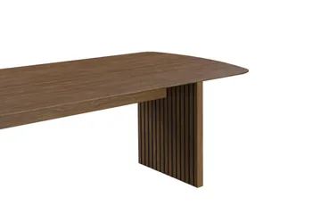 Richeto Spisebord Røkt Eik 240 cm - Brun / Ribbet - Møbler - Bord - Spisebord & kjøkkenbord