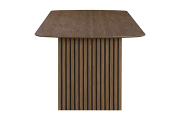 Richeto Spisebord Røkt Eik 240 cm - Brun / Ribbet - Møbler - Bord - Spisebord & kjøkkenbord
