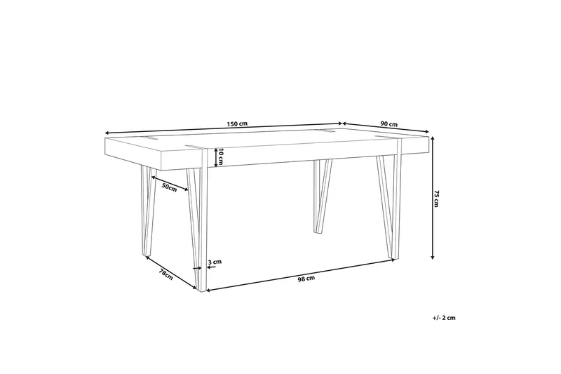 Roundtop Spisebord 150x90 cm - Tre/natur - Møbler - Bord - Spisebord & kjøkkenbord