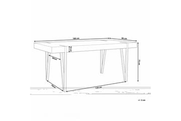 Roundtop Spisebord 180x90 cm - Tre/natur - Møbler - Bord - Spisebord & kjøkkenbord