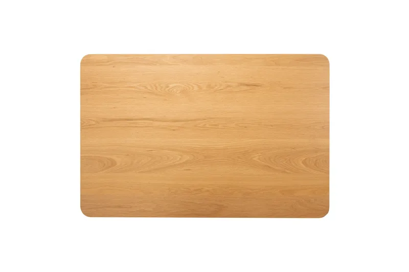 Roxby Rektangulært Spisebord 120x80 cm i Tre med Metallben - Svart|Brun - Møbler - Bord - Spisebord & kjøkkenbord