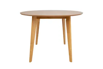 Roxby Rundt Spisebord 105 cm med Tre- og Eikeutseende - Natur - Møbler - Bord - Spisebord & kjøkkenbord