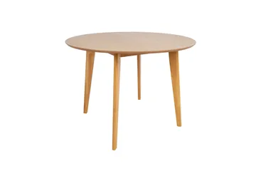 Roxby Rundt Spisebord 105 cm med Tre- og Eikeutseende - Natur - Møbler - Bord - Spisebord & kjøkkenbord