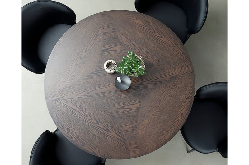 Rundt Spisebord Medric 120 cm - Brun - Spisebord & kjøkkenbord