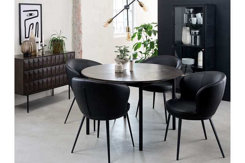Rundt Spisebord Medric 120 cm - Brun - Spisebord & kjøkkenbord