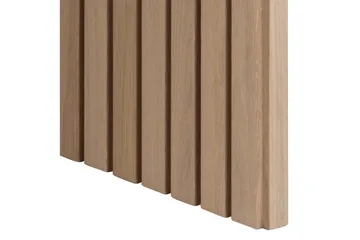 Saku Stort Rektangulært Spisebord 220 cm med Tre- og Eikeutseende - Hvit - Møbler - Bord - Spisebord & kjøkkenbord