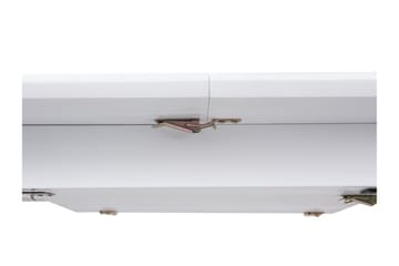 Sanford Uttrekkbart Rektangulært Spisebord 120–160 cm i Tre - Hvit - Møbler - Bord - Spisebord & kjøkkenbord