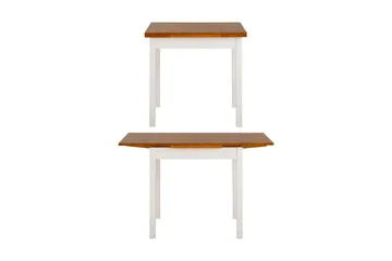 Scapa Forlengningsbart Spisebord 80-120 cm - Hvit/Brun - Møbler - Bord - Spisebord & kjøkkenbord
