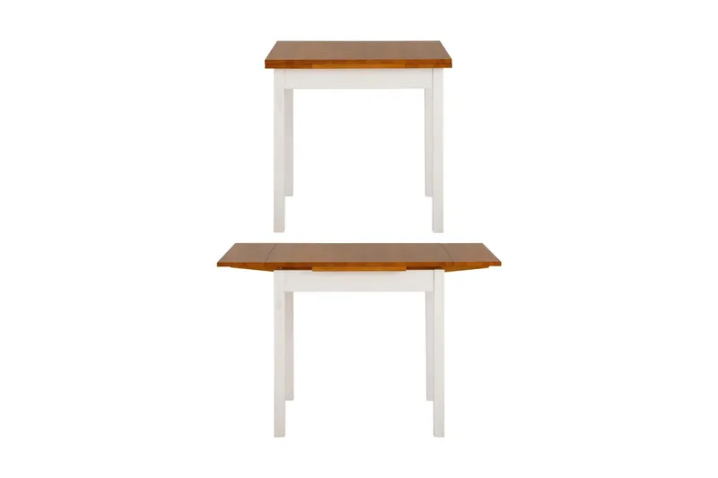 Scapa Forlengningsbart Spisebord 80-120 cm - Hvit/Brun - Møbler - Bord - Spisebord & kjøkkenbord