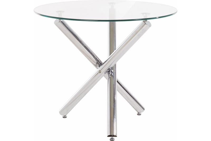 Shadi Spisebord 90 cm Rundt Glass - Transparent - Møbler - Bord - Spisebord & kjøkkenbord