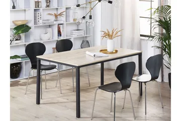 Shiro Spisebord 150 cm - Lyst Tre/Svart - Møbler - Bord - Spisebord & kjøkkenbord