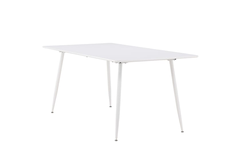 Silar Rektangulært Spisebord 180 cm med Metalllook - Hvit - Møbler - Bord - Spisebord & kjøkkenbord