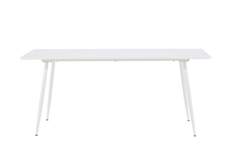 Silar Rektangulært Spisebord 180 cm med Metalllook, Hvit