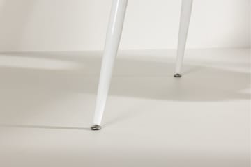 Silar Rektangulært Spisebord 180 cm med Metalllook - Hvit - Møbler - Bord - Spisebord & kjøkkenbord