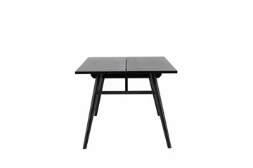 Sleek Spisebord 195 cm Forlengningsbart - Sort - Møbler - Bord - Spisebord & kjøkkenbord