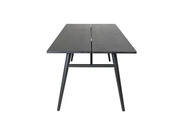 Sleek Spisebord 195 cm Forlengningsbart - Sort - Møbler - Bord - Spisebord & kjøkkenbord