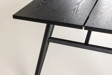 Sleek Spisebord 195 cm Forlengningsbart - Sort - Møbler - Bord - Spisebord & kjøkkenbord