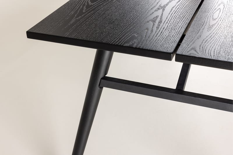 Sleek Spisebord 195 cm Forlengningsbart - Sort - Møbler - Bord - Spisebord & kjøkkenbord