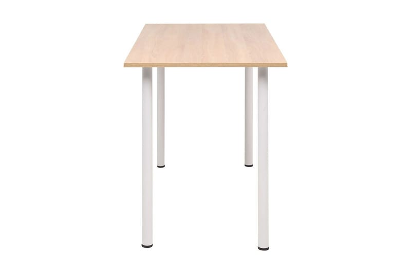 Spisebord 120x60x73 cm eik og hvit - Brun - Spisebord & kjøkkenbord