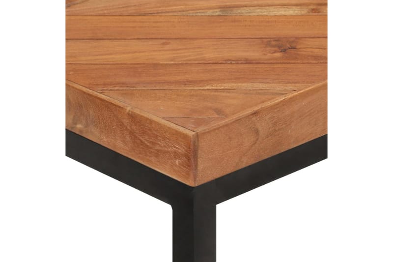 Spisebord 120x60x76 cm heltre akasie og mango - Svart - Spisebord & kjøkkenbord