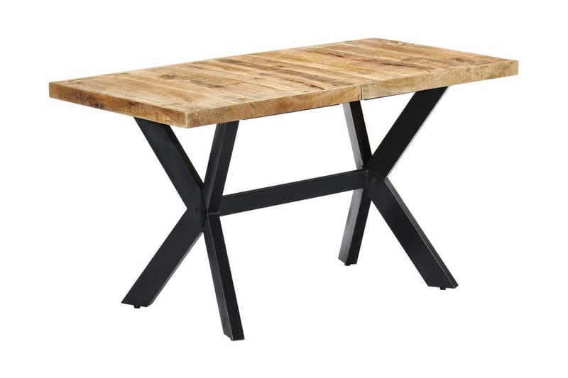 Spisebord 140x70x75 cm grov heltre mango - Spisebord & kjøkkenbord