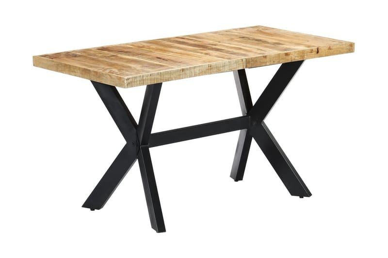 Spisebord 140x70x75 cm grov heltre mango - Spisebord & kjøkkenbord