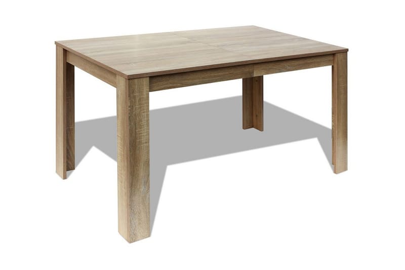 Spisebord 140x80x75 cm Eik - Brun - Spisebord & kjøkkenbord