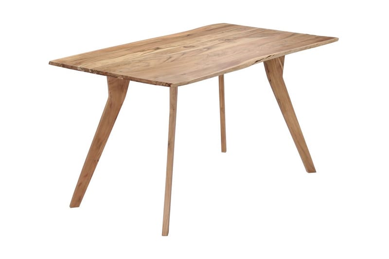 Spisebord 140x80x76 cm heltre akasie - Brun - Spisebord & kjøkkenbord